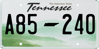 TN license plate A8524O