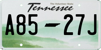 TN license plate A8527J
