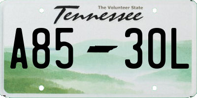 TN license plate A8530L