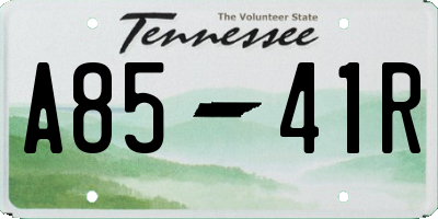 TN license plate A8541R