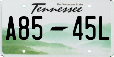 TN license plate A8545L