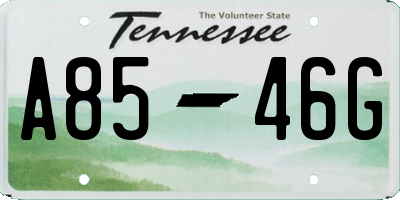 TN license plate A8546G