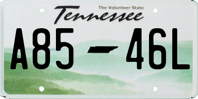 TN license plate A8546L