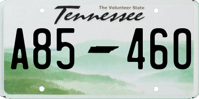 TN license plate A8546O