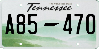 TN license plate A8547O