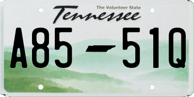 TN license plate A8551Q