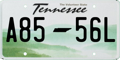 TN license plate A8556L