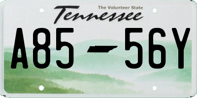 TN license plate A8556Y