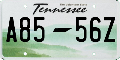 TN license plate A8556Z