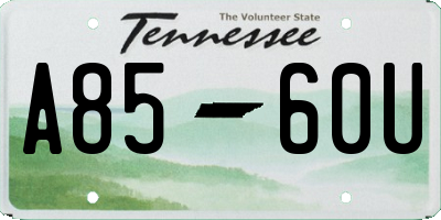 TN license plate A8560U