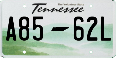 TN license plate A8562L