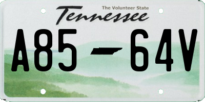 TN license plate A8564V