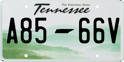 TN license plate A8566V