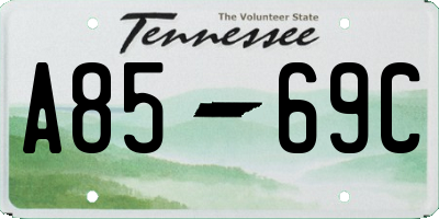 TN license plate A8569C