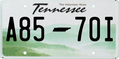 TN license plate A8570I