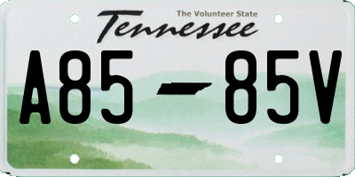 TN license plate A8585V