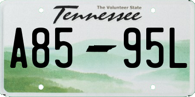 TN license plate A8595L