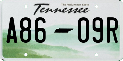 TN license plate A8609R