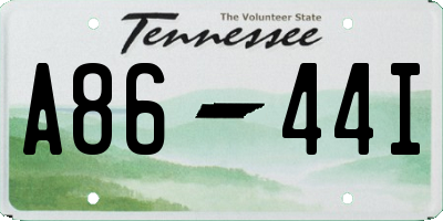 TN license plate A8644I