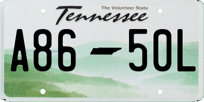 TN license plate A8650L