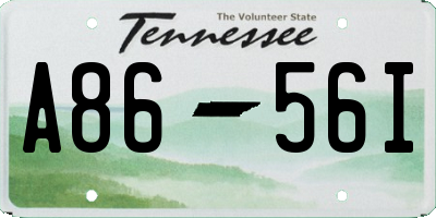 TN license plate A8656I