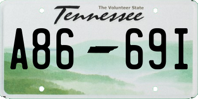 TN license plate A8669I