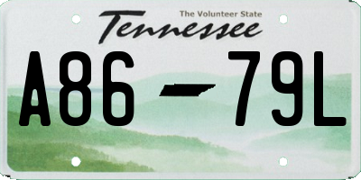 TN license plate A8679L