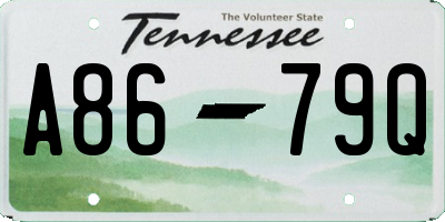 TN license plate A8679Q