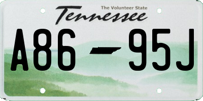 TN license plate A8695J
