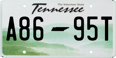 TN license plate A8695T