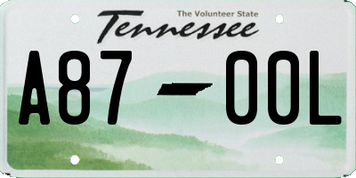 TN license plate A8700L