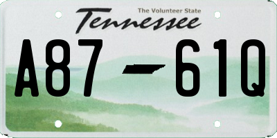 TN license plate A8761Q