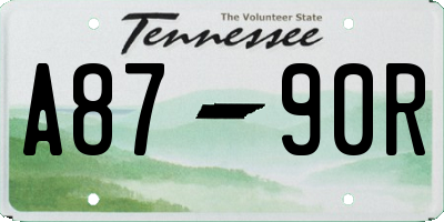 TN license plate A8790R