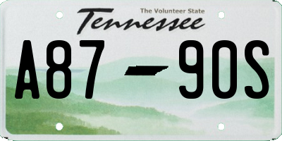 TN license plate A8790S