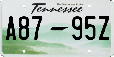 TN license plate A8795Z