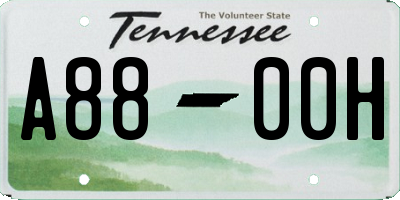 TN license plate A8800H