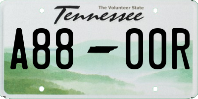 TN license plate A8800R