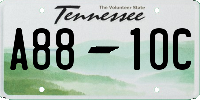 TN license plate A8810C
