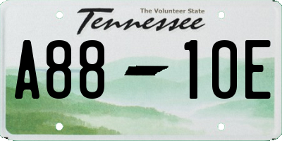 TN license plate A8810E
