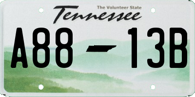 TN license plate A8813B