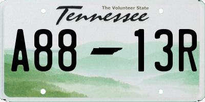 TN license plate A8813R