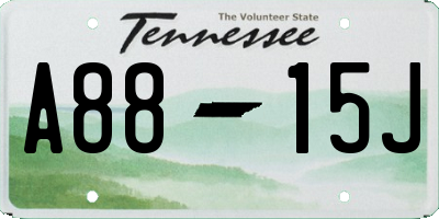 TN license plate A8815J