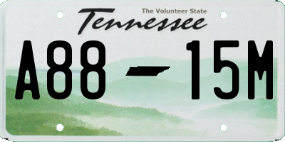 TN license plate A8815M