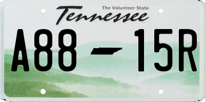 TN license plate A8815R