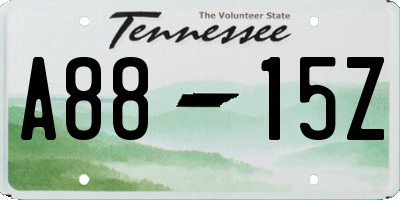 TN license plate A8815Z