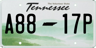 TN license plate A8817P
