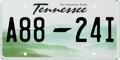 TN license plate A8824I