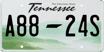 TN license plate A8824S