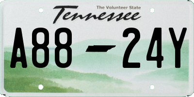 TN license plate A8824Y