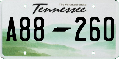 TN license plate A8826O